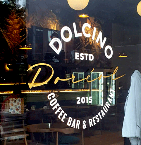 Reklamna folija rebrending Dolcino AKA Dizajn