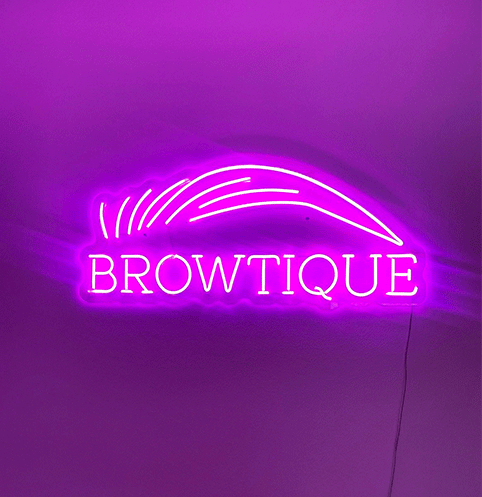 LED Neon reklama Browtique AKA Dizajn