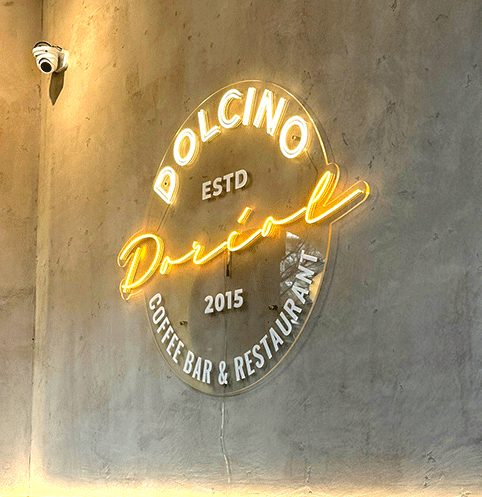 LED Neon reklama Dolcino AKA Dizajn